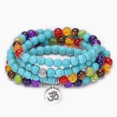 7 Chakra Turquoise 108 Mala-Your Soul Place
